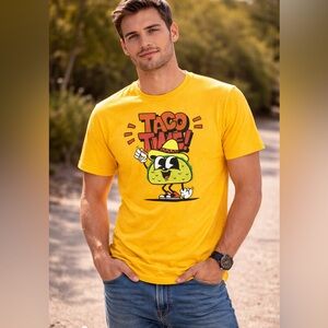 Vintage InkBoy 'Taco Time” Graphic Tee Size Medium